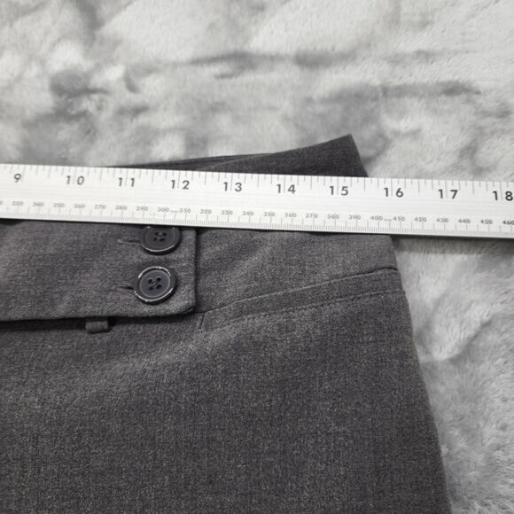 Vintage Star City Pants Womens 5 Juniors Gray Mid Rise Flare Leg Stretch Office - Picture 7 of 11